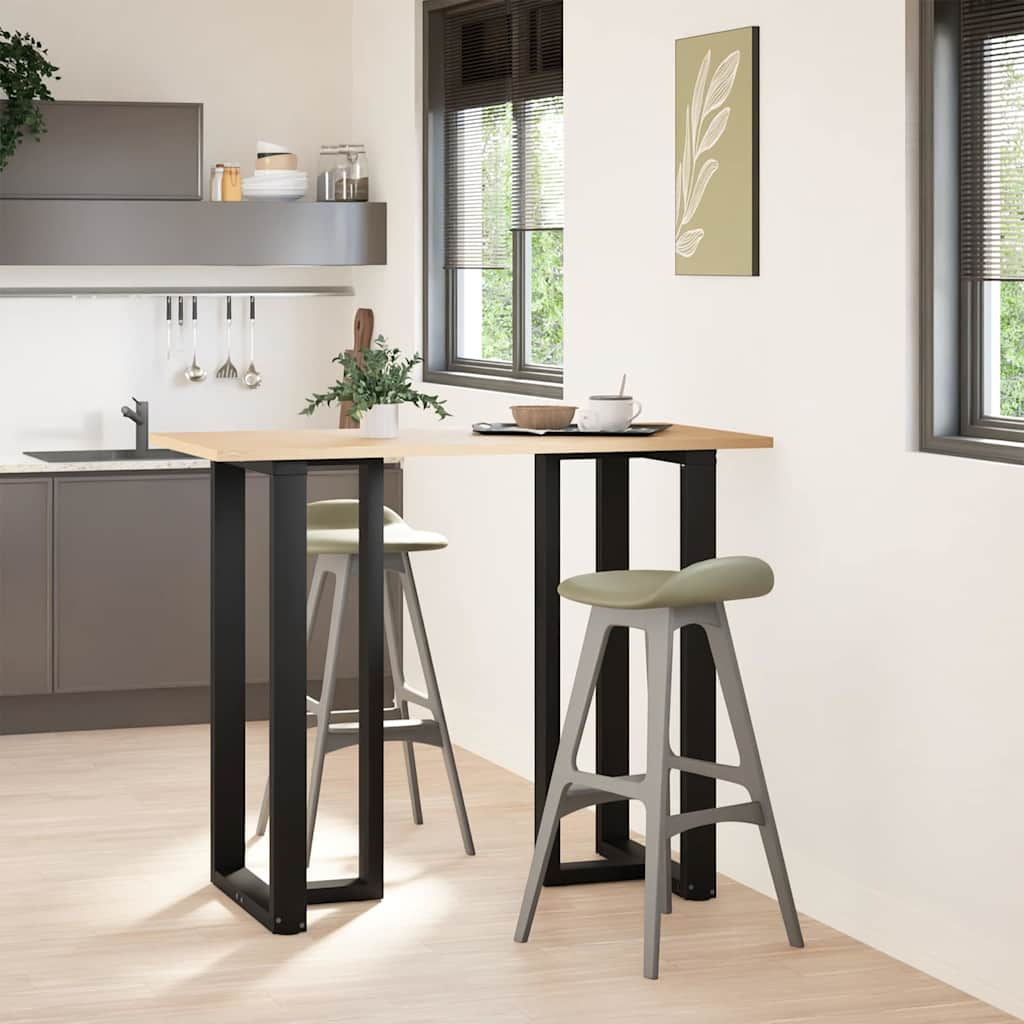 Pieds de table de bar forme de T 2 pcs noir 60x35x(111-112) cm Pieds de table vidaXL   