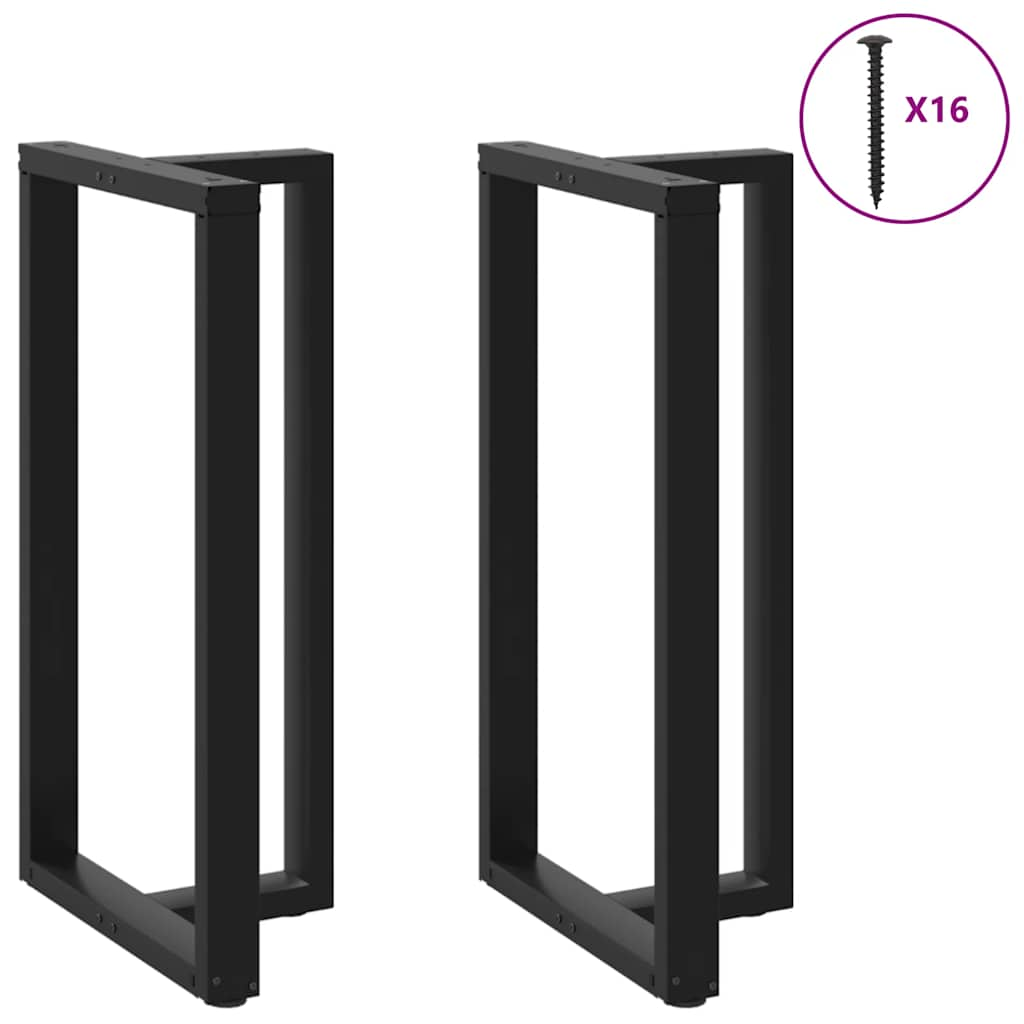 Pieds de table de bar forme de T 2 pcs noir 60x35x(111-112) cm Pieds de table vidaXL   