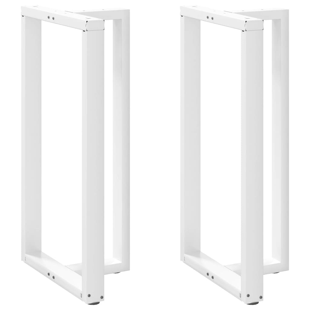 Pieds de table de bar forme de T 2 pcs blanc 60x35x(111-112) cm Pieds de table vidaXL