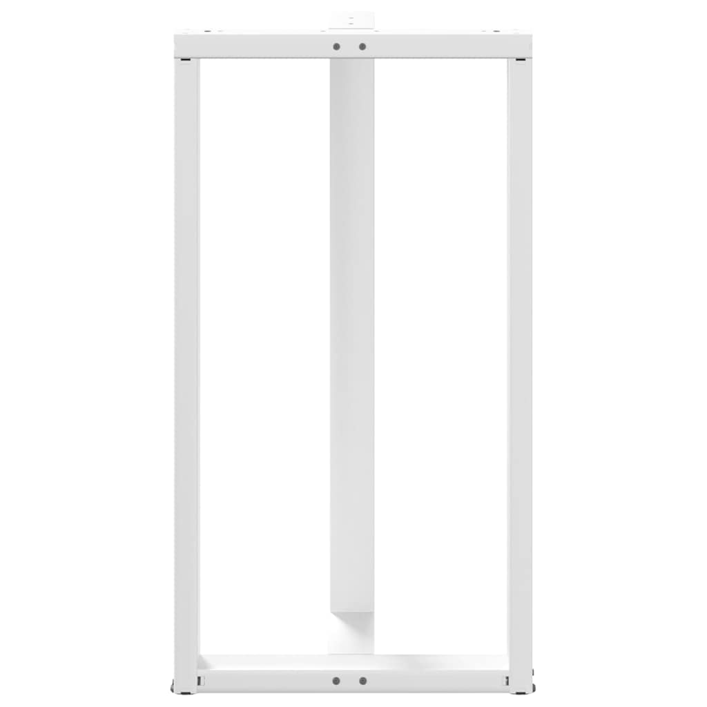 Pieds de table de bar forme de T 2 pcs blanc 60x35x(111-112) cm Pieds de table vidaXL