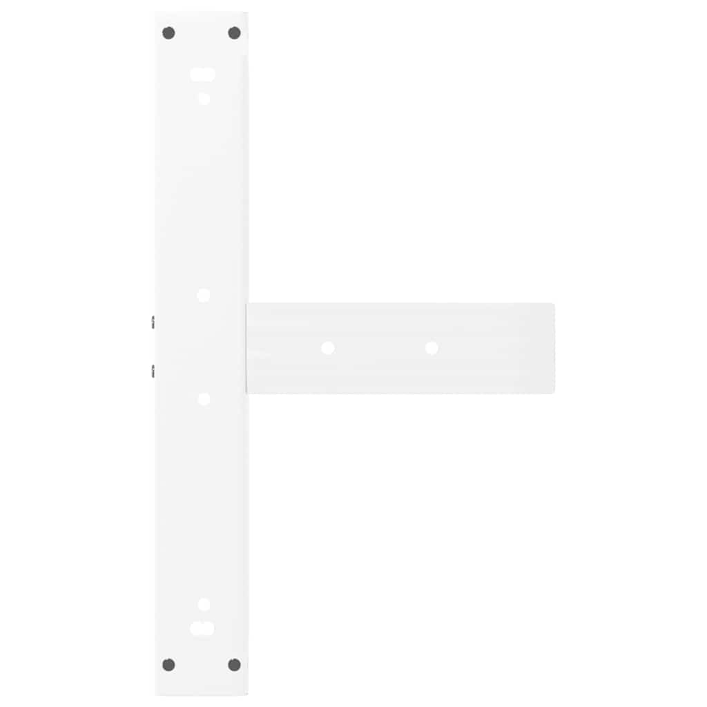 Pieds de table de bar forme de T 2 pcs blanc 60x35x(111-112) cm Pieds de table vidaXL