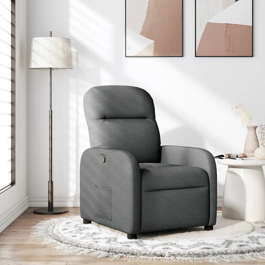 Fauteuil inclinable Gris foncé Tissu - Xios Store SNC