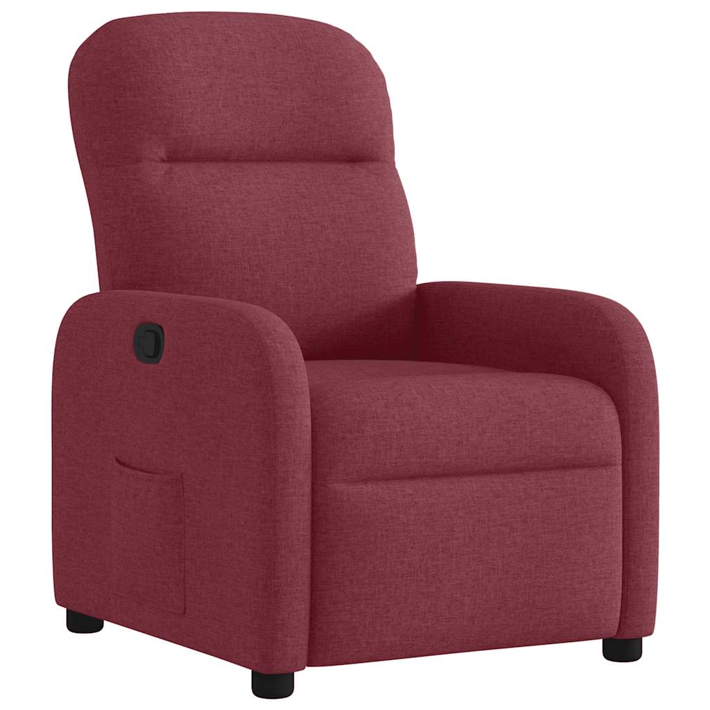 Fauteuil inclinable Rouge bordeaux Tissu - Xios Store SNC