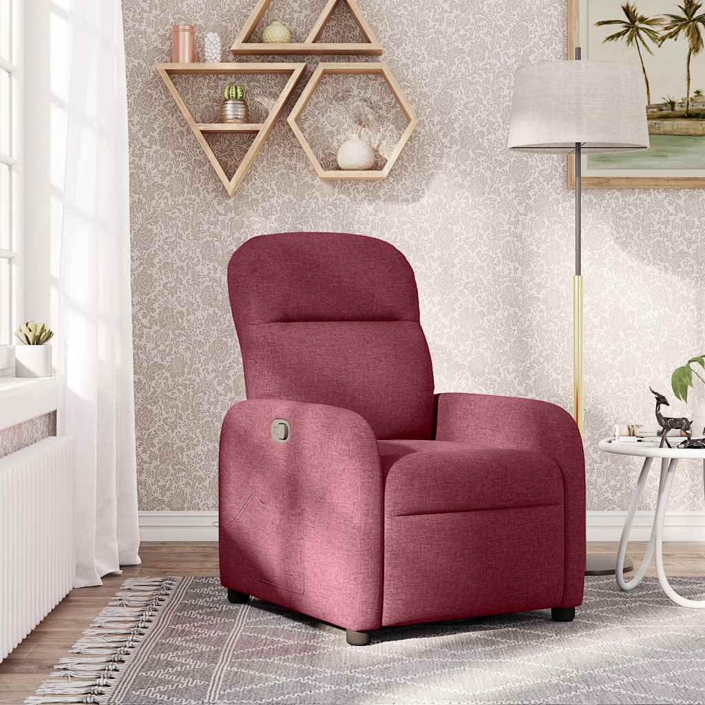 Fauteuil inclinable Rouge bordeaux Tissu - Xios Store SNC