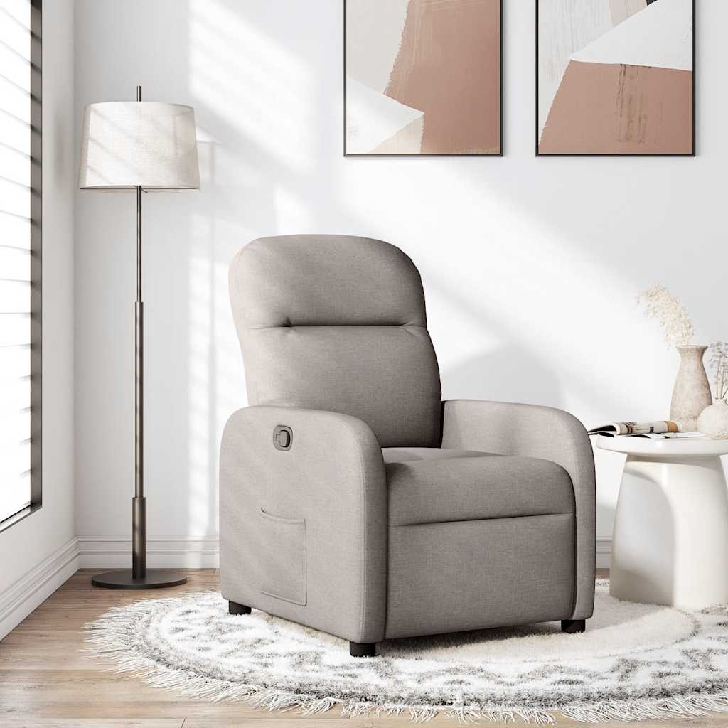 Fauteuil inclinable Taupe Tissu - Xios Store SNC