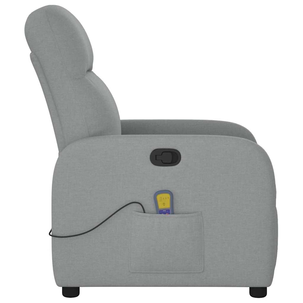 Fauteuil de massage inclinable Gris clair Tissu - Xios Store SNC