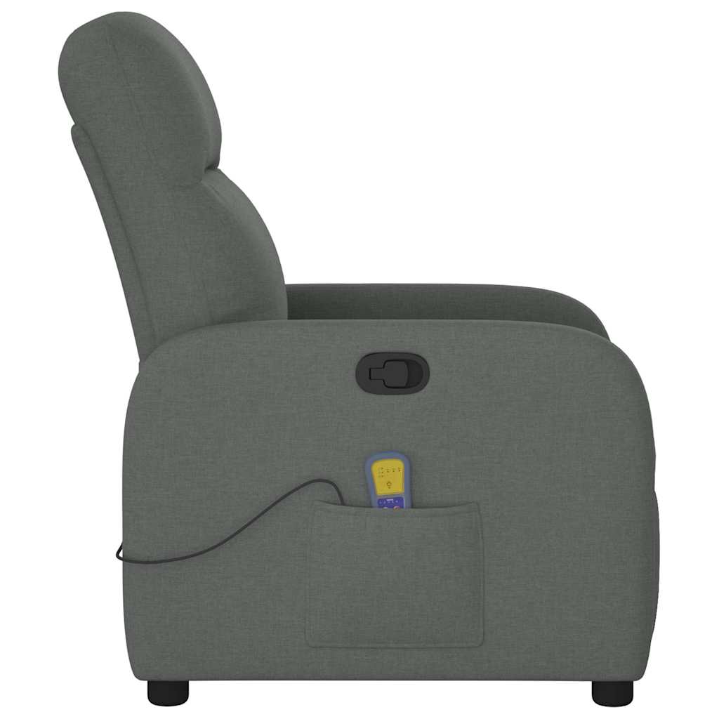 Fauteuil de massage inclinable Gris foncé Tissu - Xios Store SNC