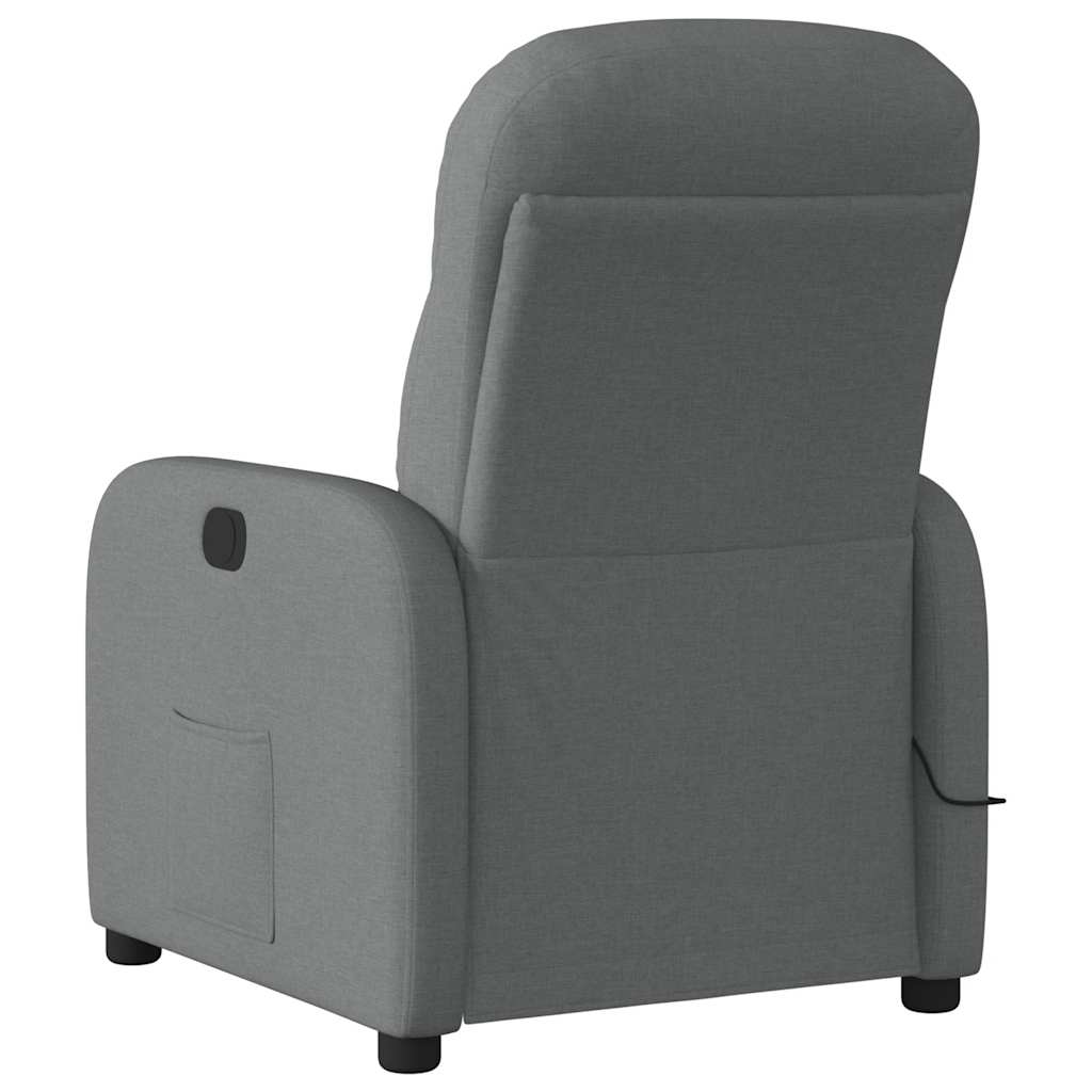 Fauteuil de massage inclinable Gris foncé Tissu - Xios Store SNC