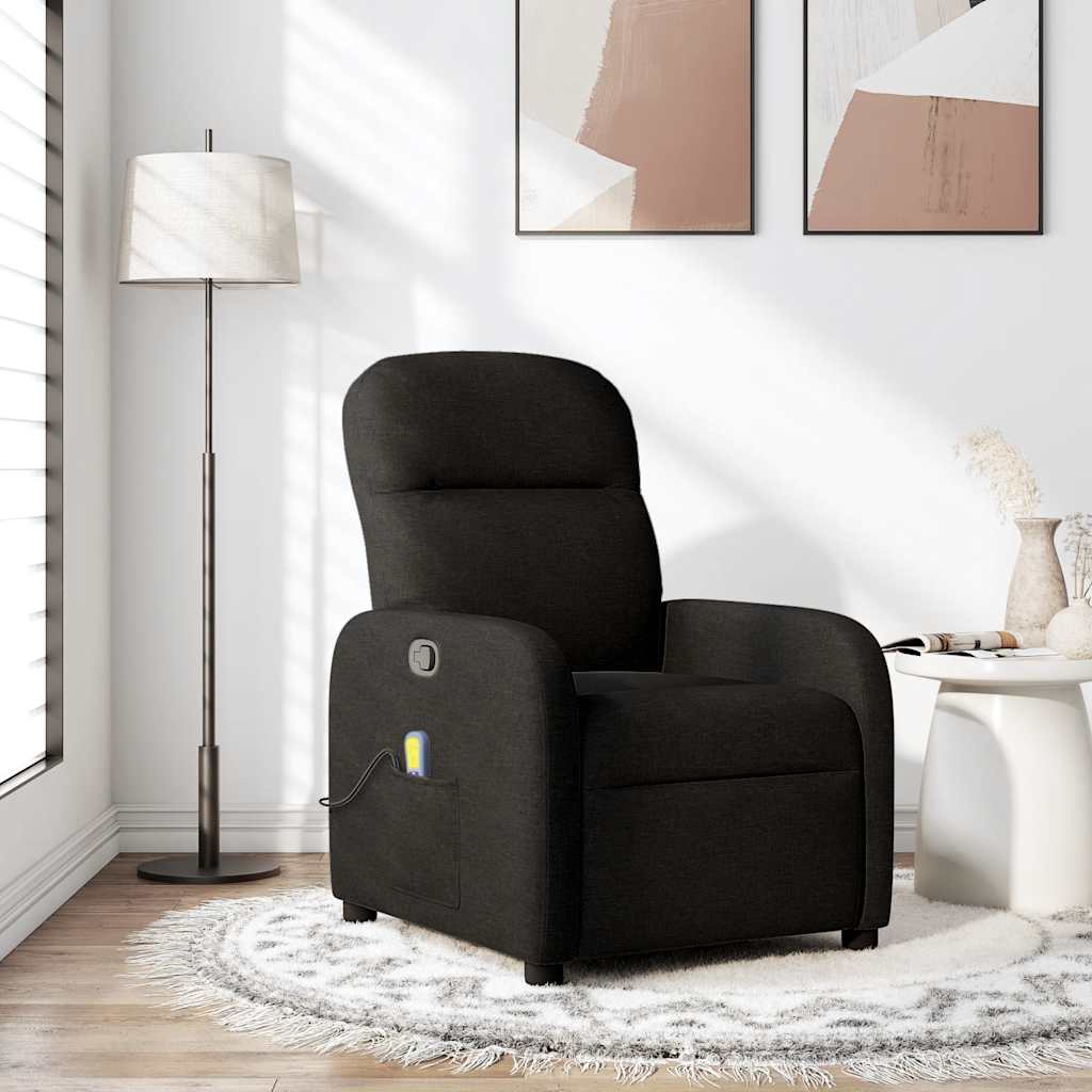 Fauteuil de massage inclinable Noir Tissu - Xios Store SNC