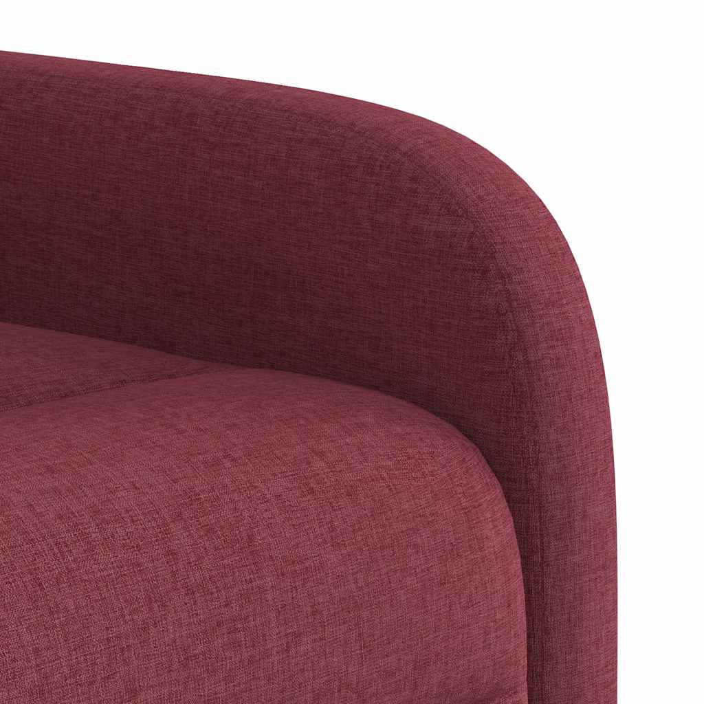 Fauteuil de massage inclinable Rouge bordeaux Tissu - Xios Store SNC