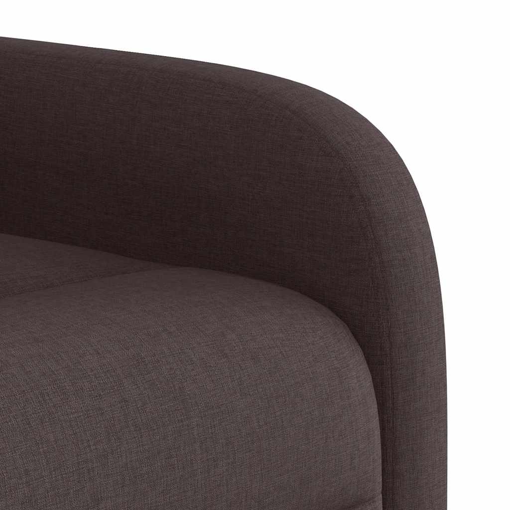 Fauteuil de massage inclinable Marron foncé Tissu - Xios Store SNC