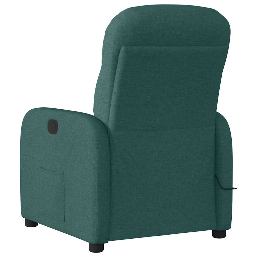 Fauteuil de massage inclinable Vert foncé Tissu - Xios Store SNC