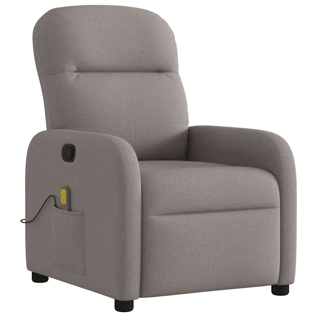 Fauteuil de massage inclinable Taupe Tissu - Xios Store SNC