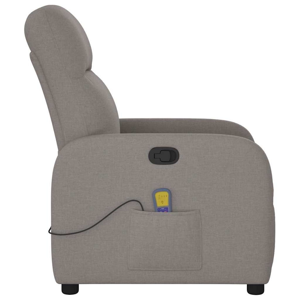 Fauteuil de massage inclinable Taupe Tissu - Xios Store SNC