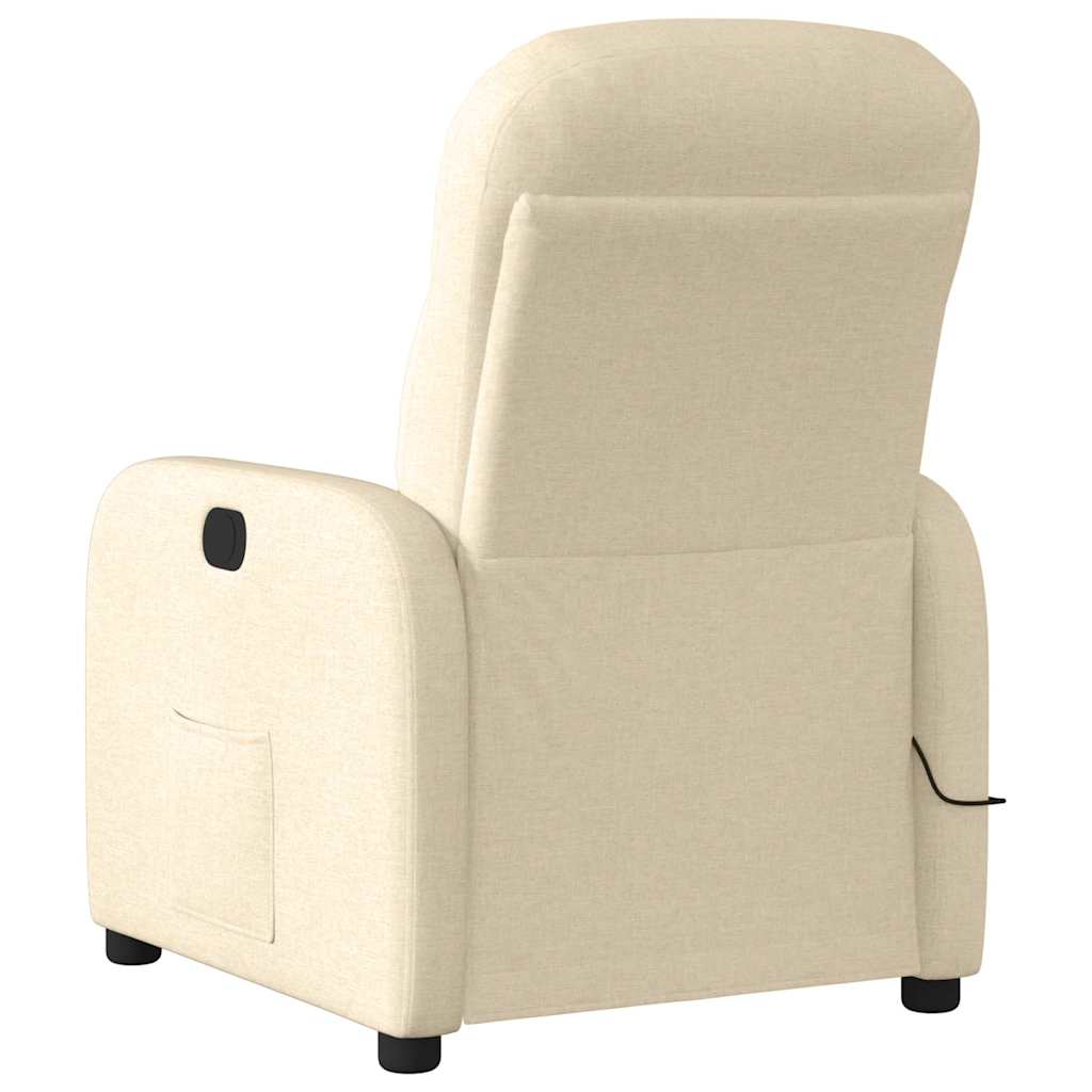 Fauteuil de massage inclinable Crème Tissu - Xios Store SNC