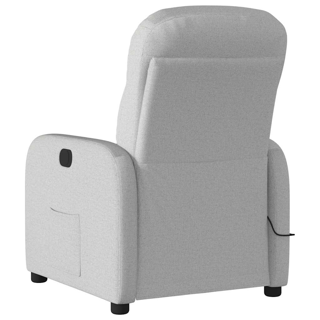 Fauteuil de massage inclinable gris nuage tissu - Xios Store SNC