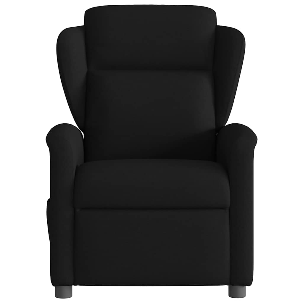 Fauteuil de massage inclinable Noir Tissu Fauteuils vidaXL