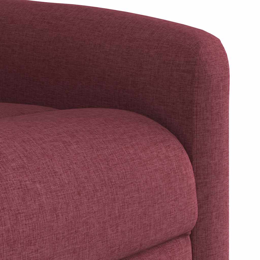 Fauteuil de massage inclinable Rouge bordeaux Tissu Fauteuils vidaXL