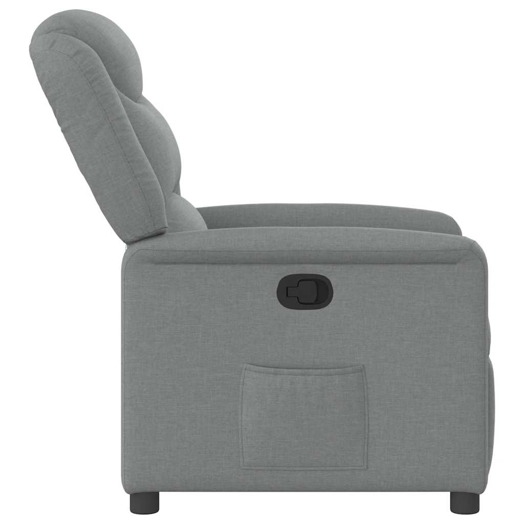 Fauteuil inclinable Gris clair Tissu