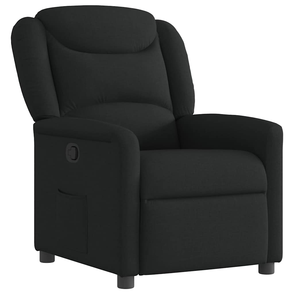 Fauteuil inclinable Noir Tissu