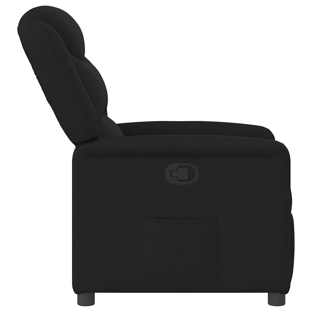 Fauteuil inclinable Noir Tissu