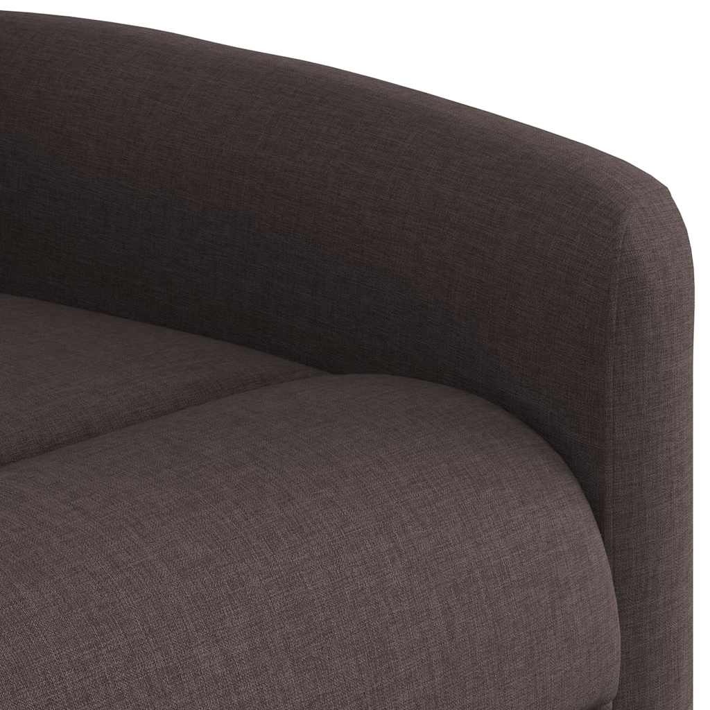 Fauteuil inclinable Marron foncé Tissu