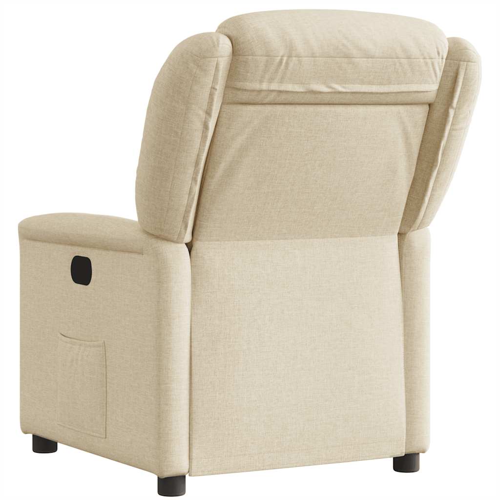 Fauteuil inclinable Crème Tissu