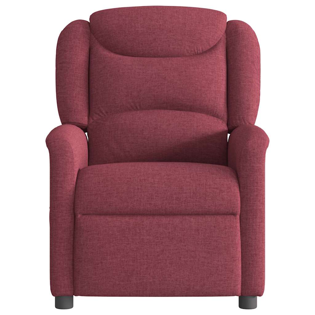 Fauteuil de massage inclinable Rouge bordeaux Tissu