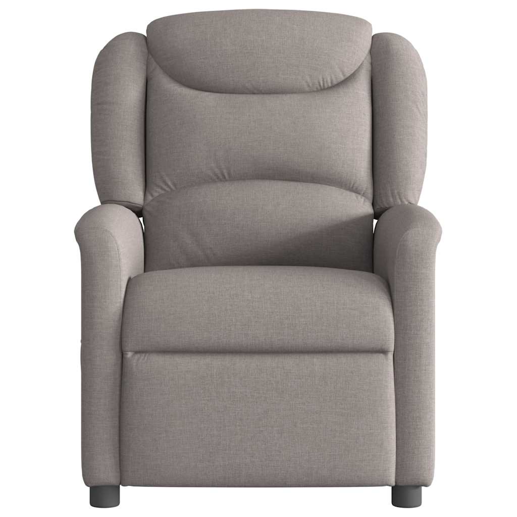 Fauteuil de massage inclinable Taupe Tissu