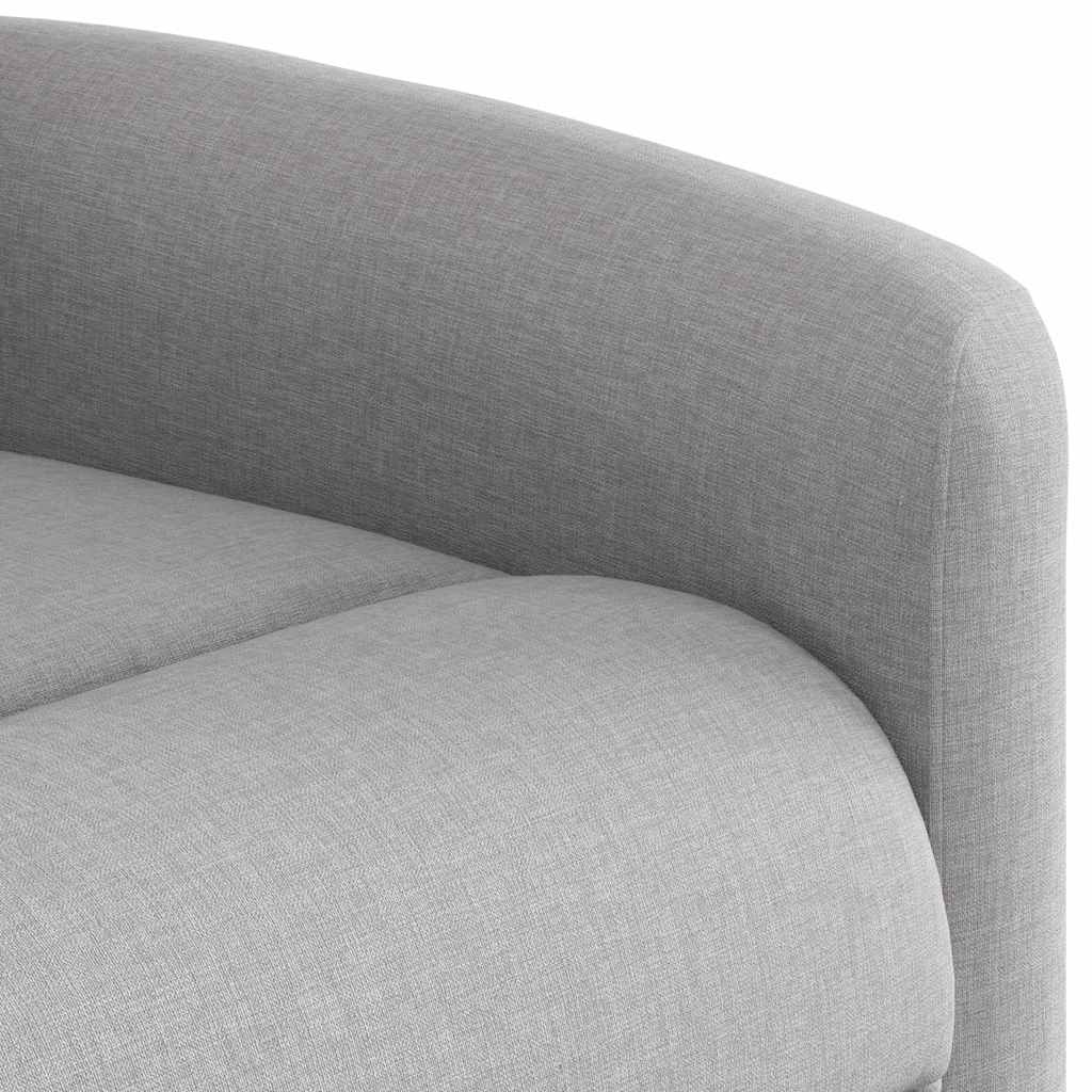 Fauteuil de massage inclinable gris nuage tissu