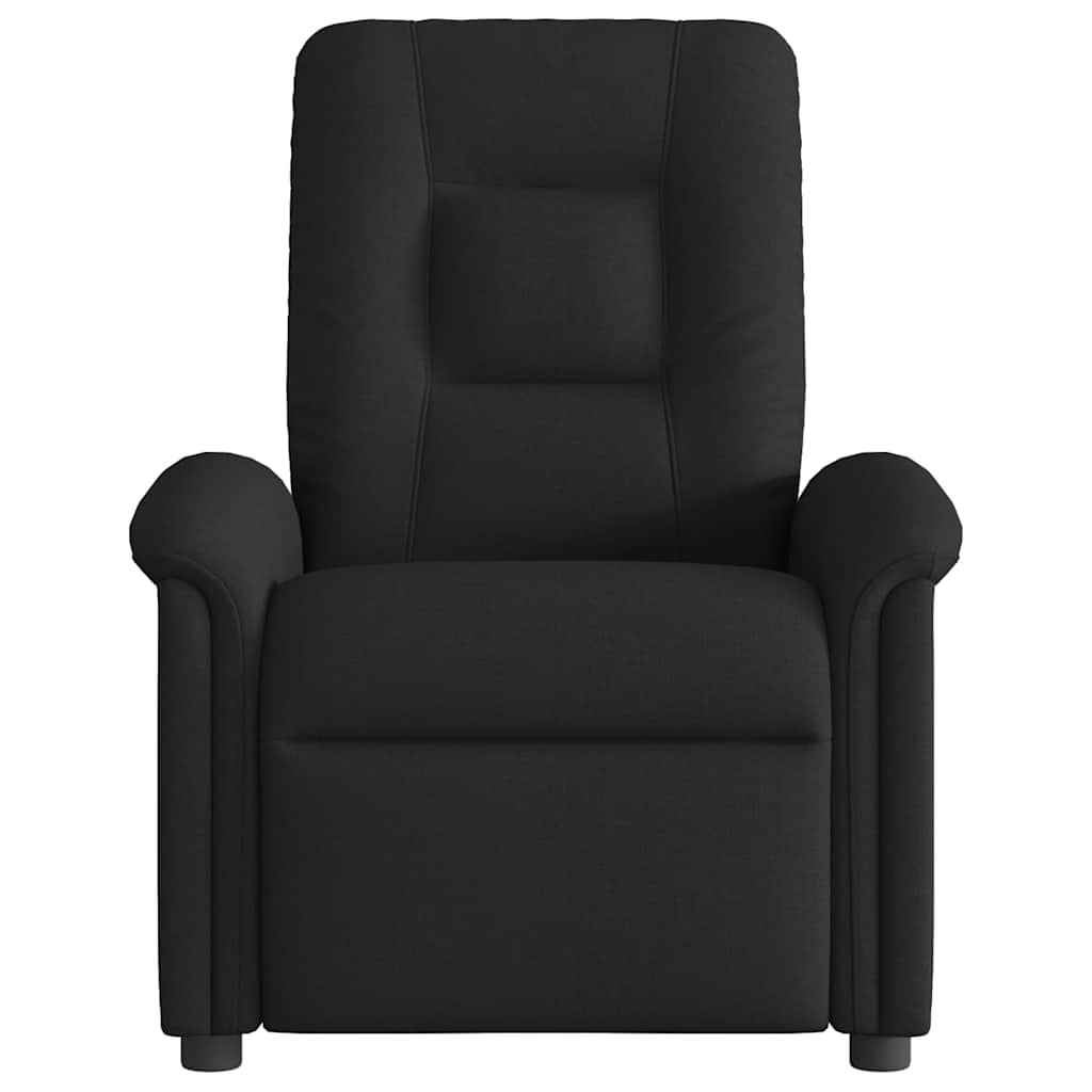 Fauteuil de massage inclinable Noir Tissu Fauteuils vidaXL