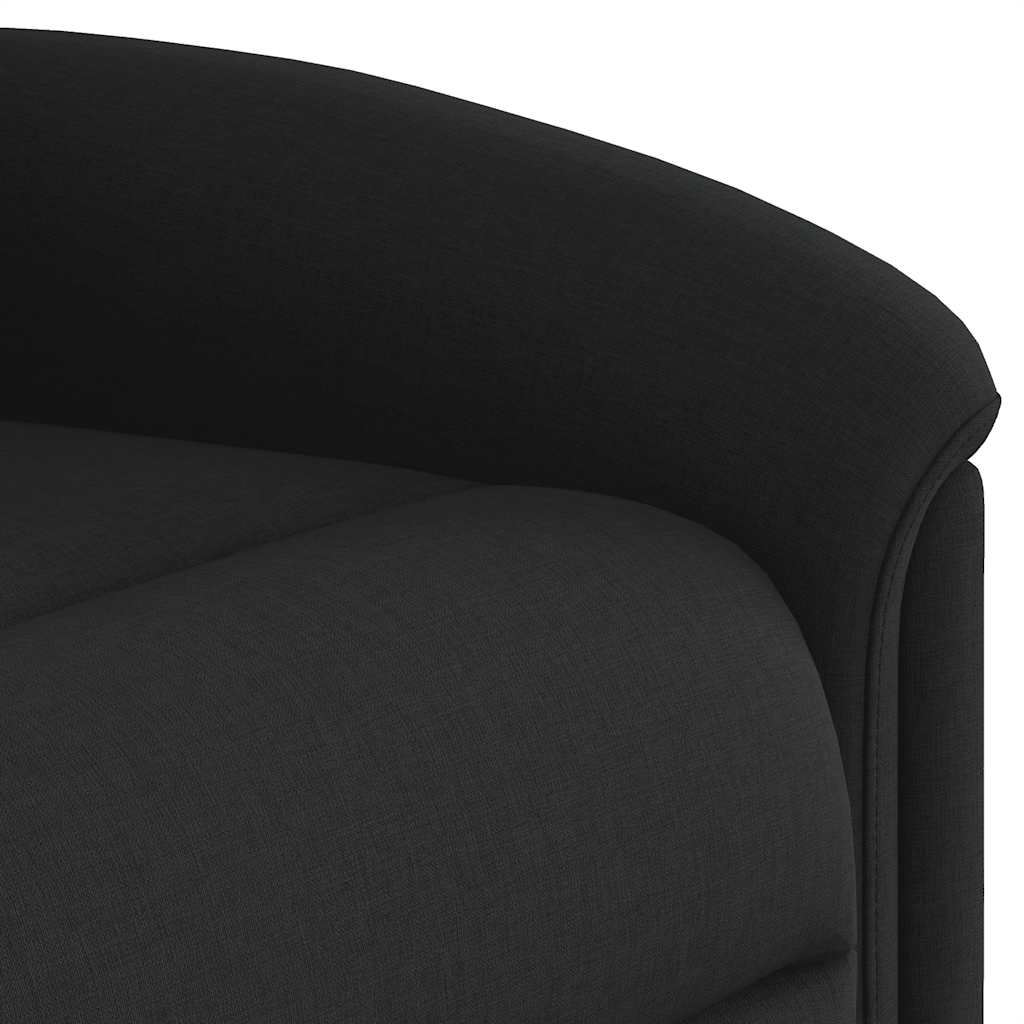 Fauteuil de massage inclinable Noir Tissu Fauteuils vidaXL