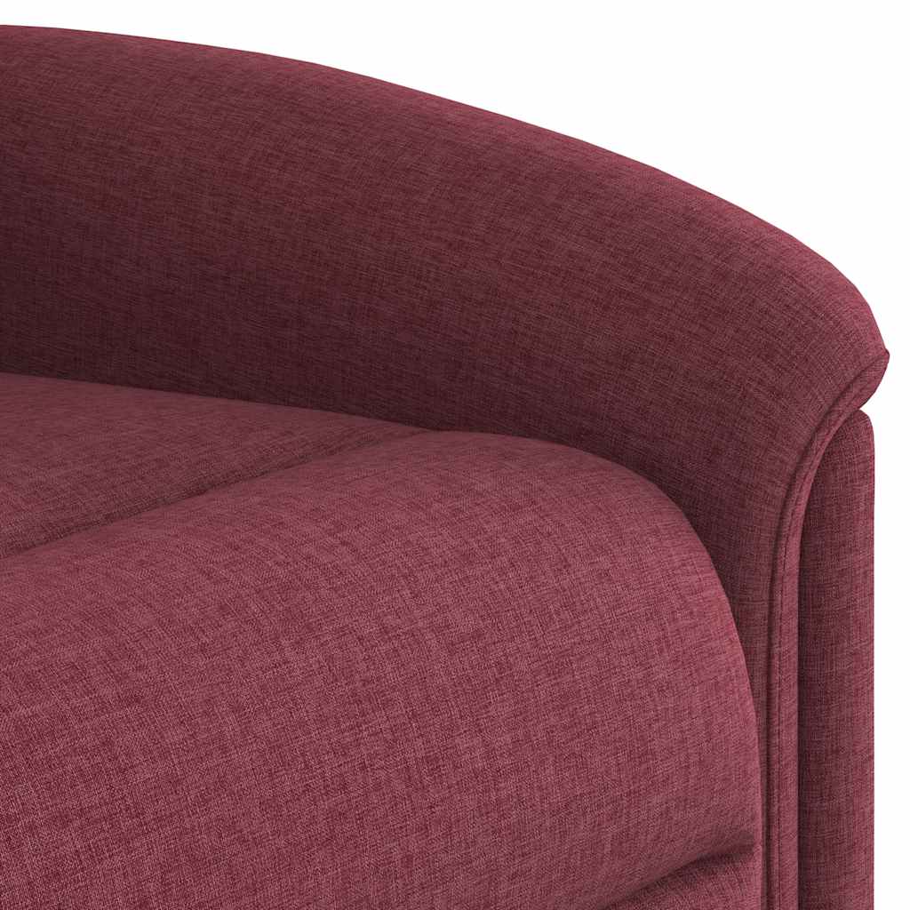 Fauteuil de massage inclinable Rouge bordeaux Tissu Fauteuils vidaXL