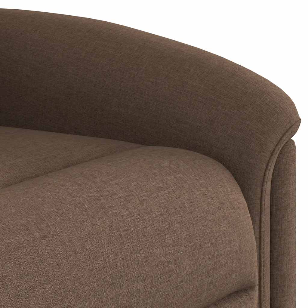 Fauteuil de massage inclinable Marron Tissu Fauteuils vidaXL