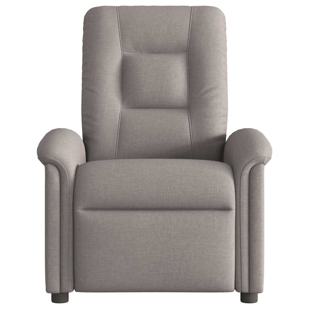 Fauteuil de massage inclinable Taupe Tissu Fauteuils vidaXL