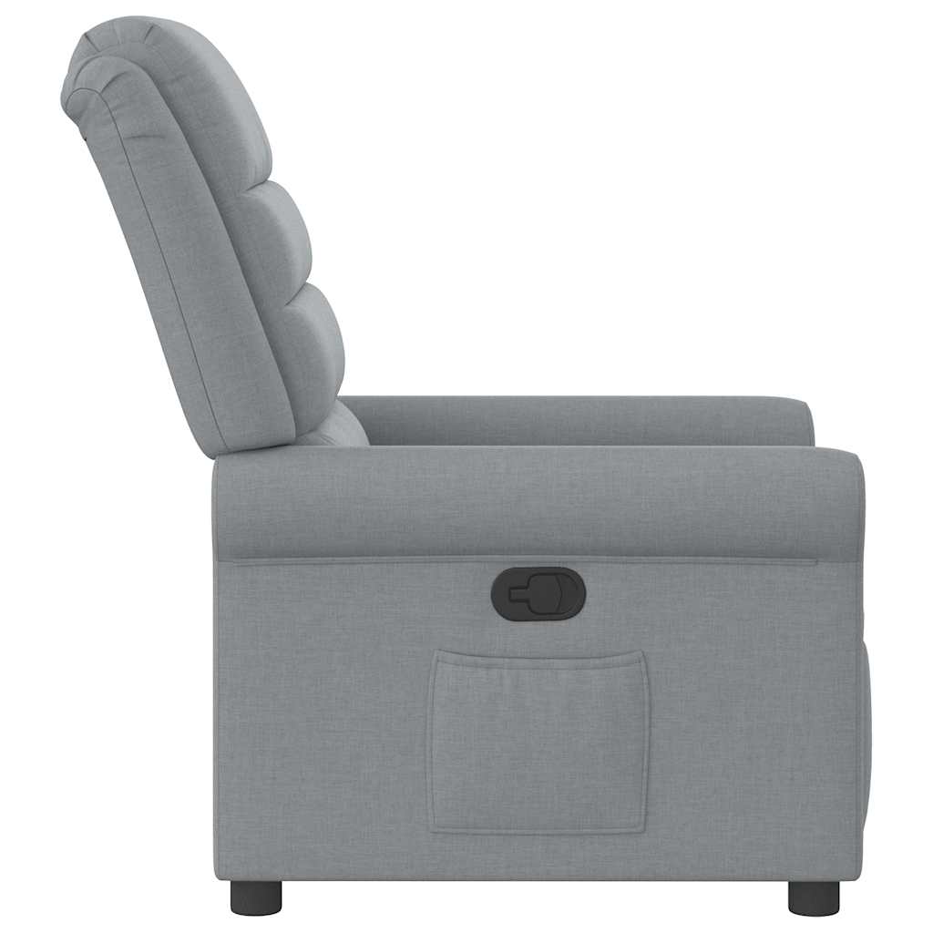 Fauteuil inclinable Gris clair Tissu