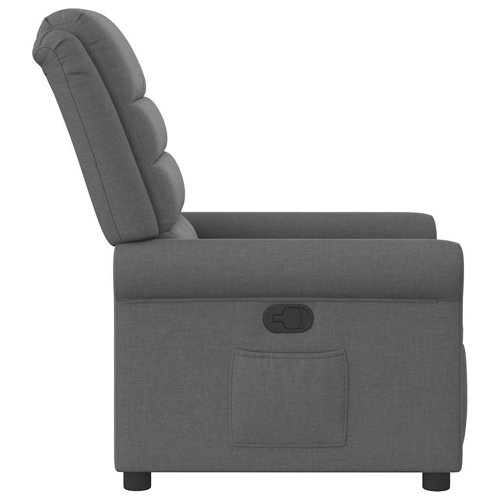 Fauteuil inclinable Gris foncé Tissu