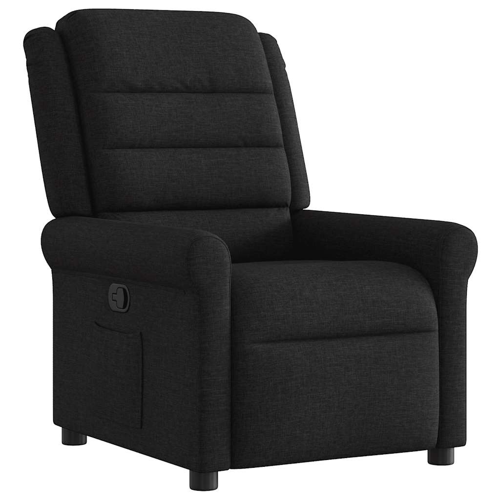 Fauteuil inclinable Noir Tissu