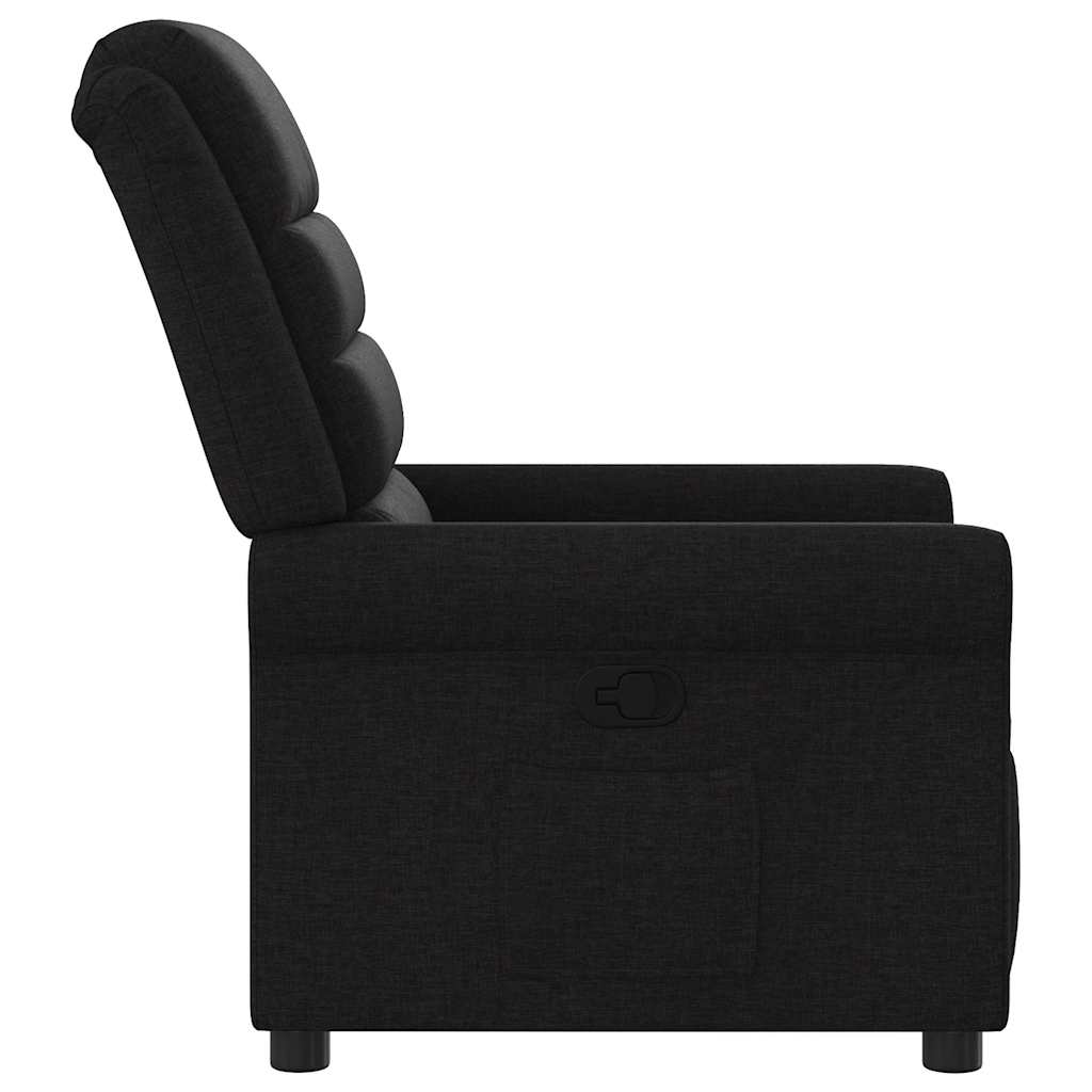 Fauteuil inclinable Noir Tissu