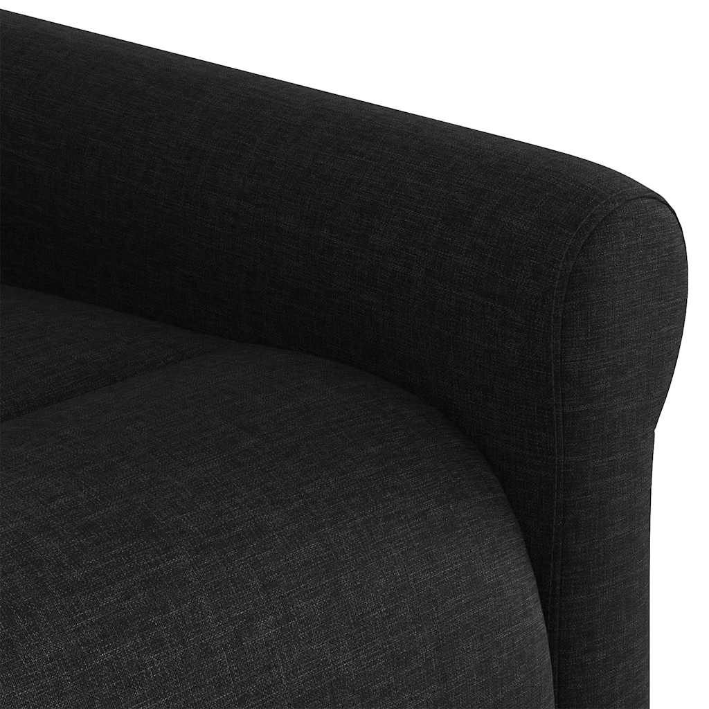 Fauteuil inclinable Noir Tissu