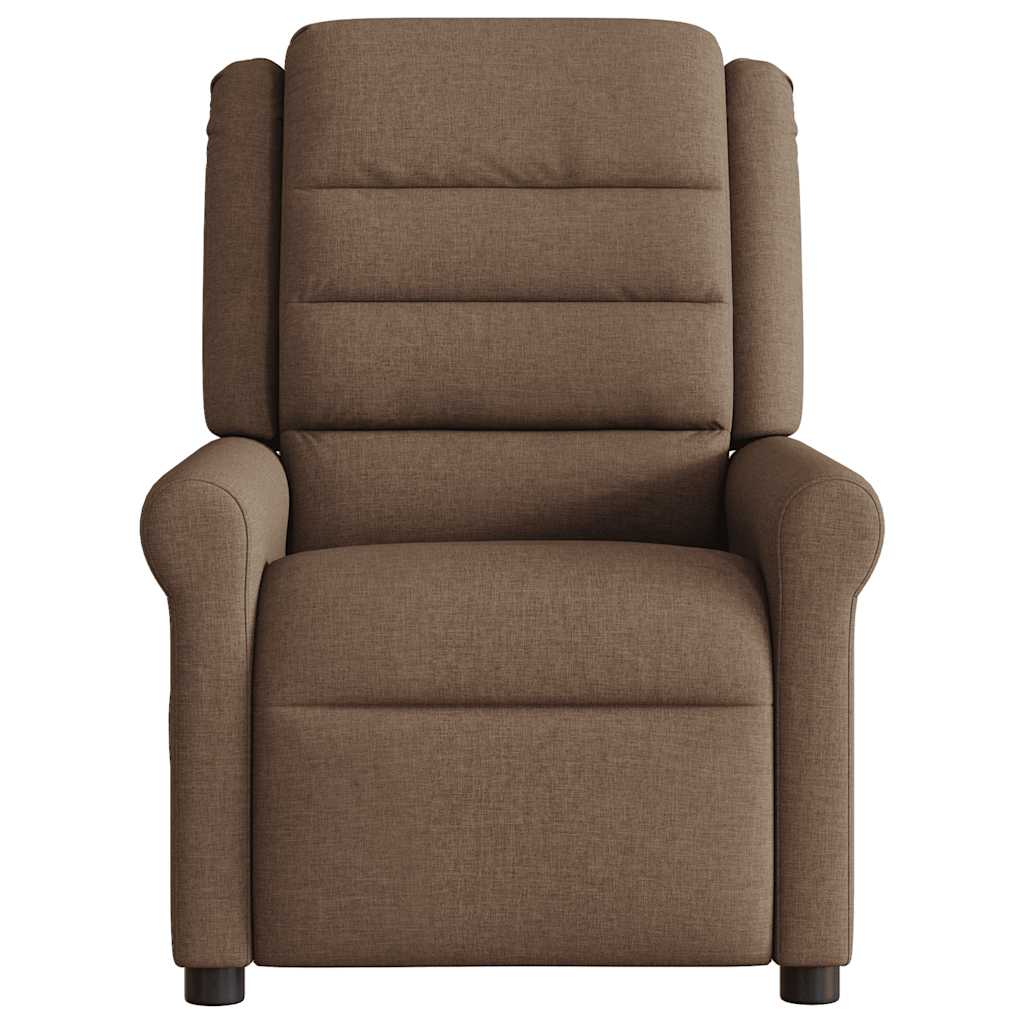 Fauteuil inclinable Marron Tissu Fauteuils vidaXL