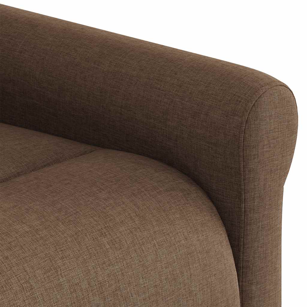 Fauteuil inclinable Marron Tissu Fauteuils vidaXL