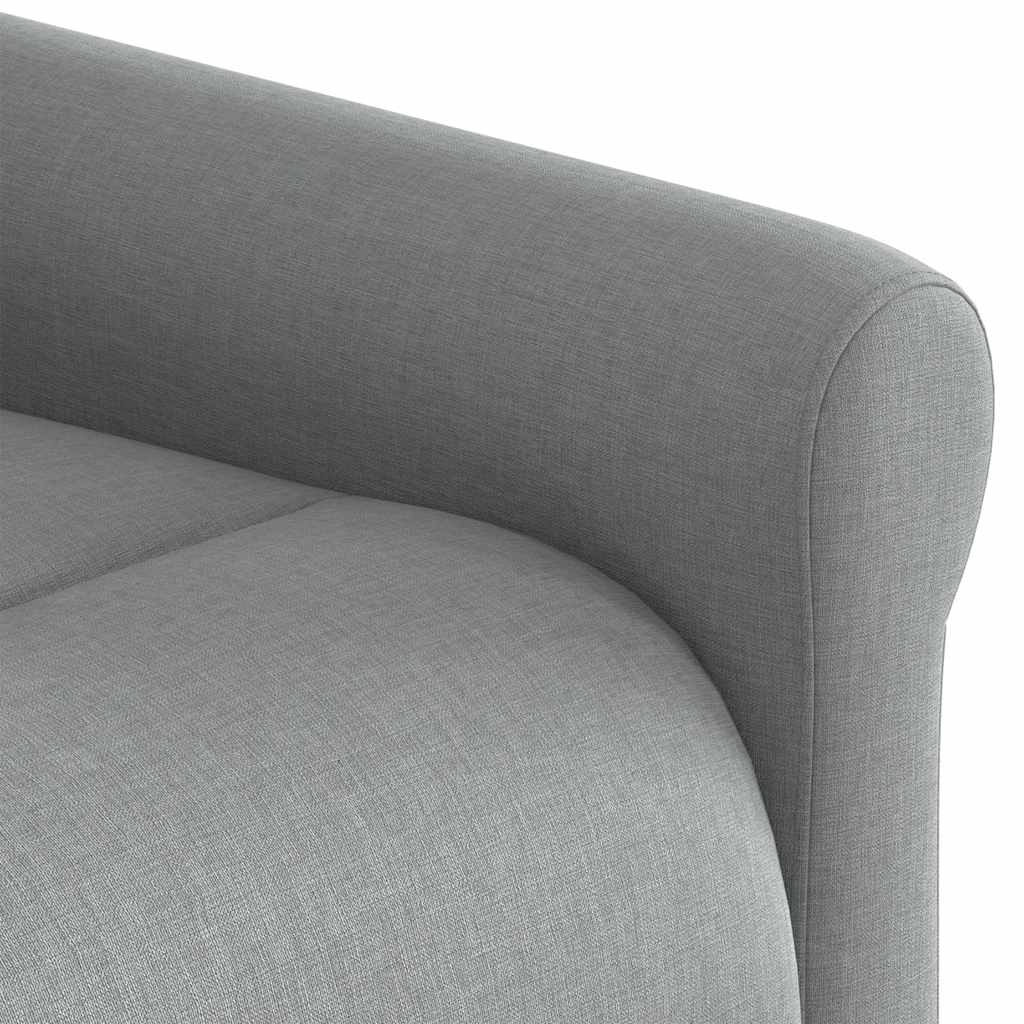 Fauteuil de massage inclinable Gris clair Tissu