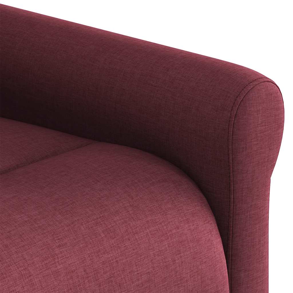 Fauteuil de massage inclinable Rouge bordeaux Tissu