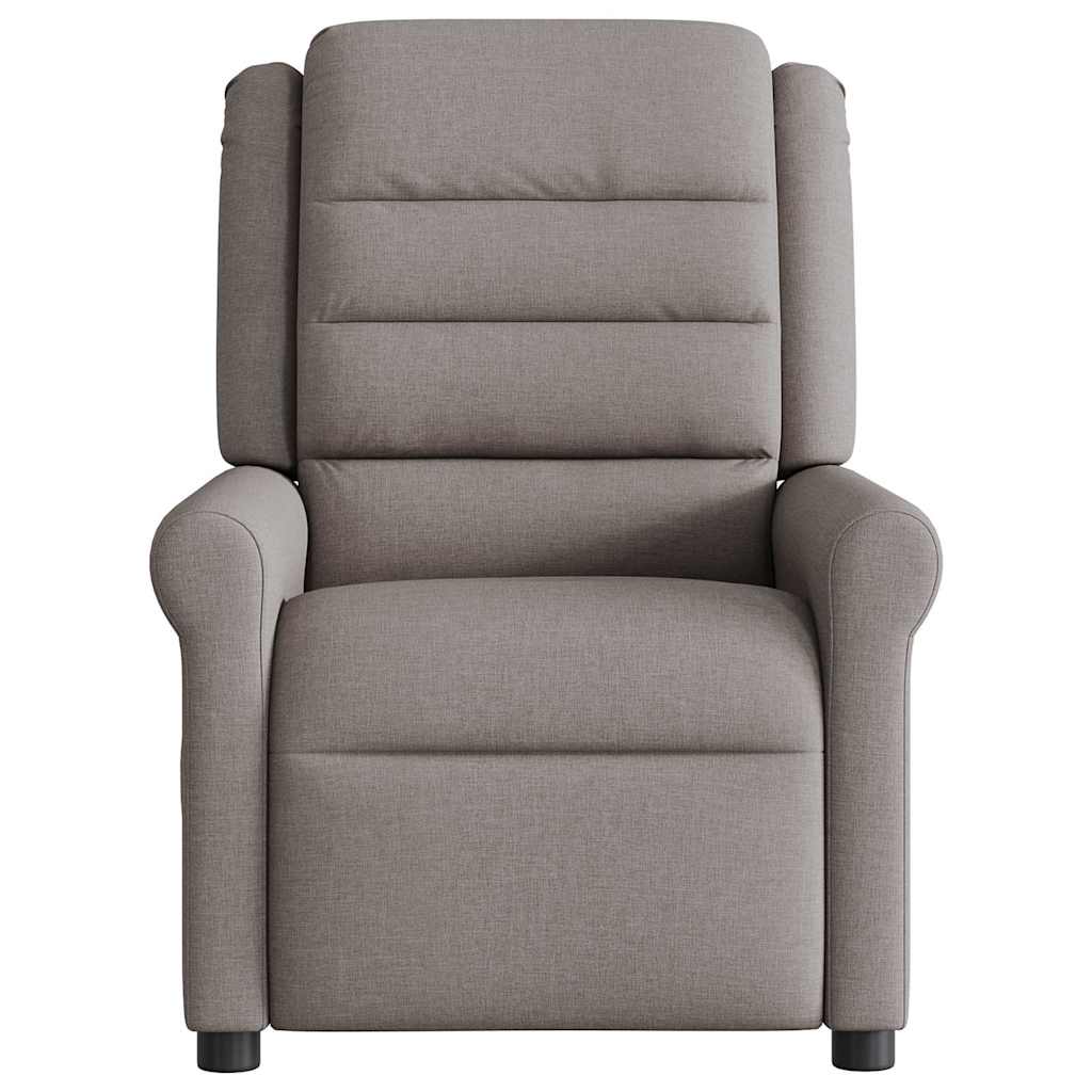 Fauteuil de massage inclinable Taupe Tissu Fauteuils vidaXL