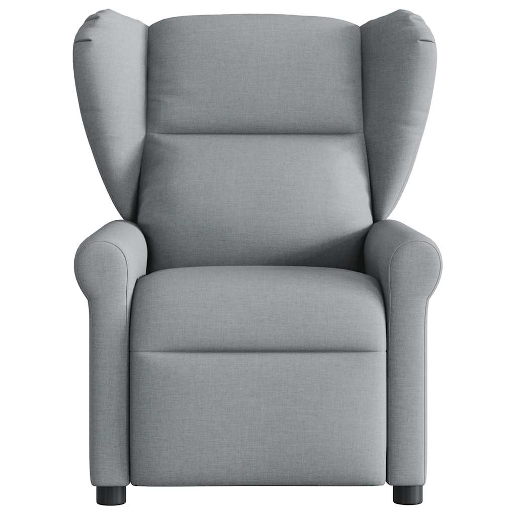 Fauteuil de massage inclinable Gris clair Tissu Fauteuils vidaXL