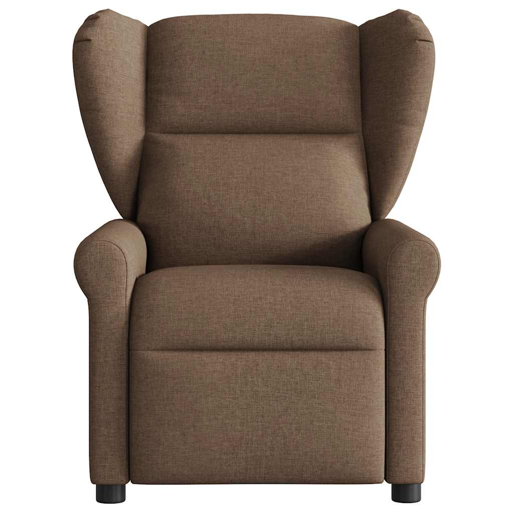 Fauteuil de massage inclinable Marron Tissu Fauteuils vidaXL