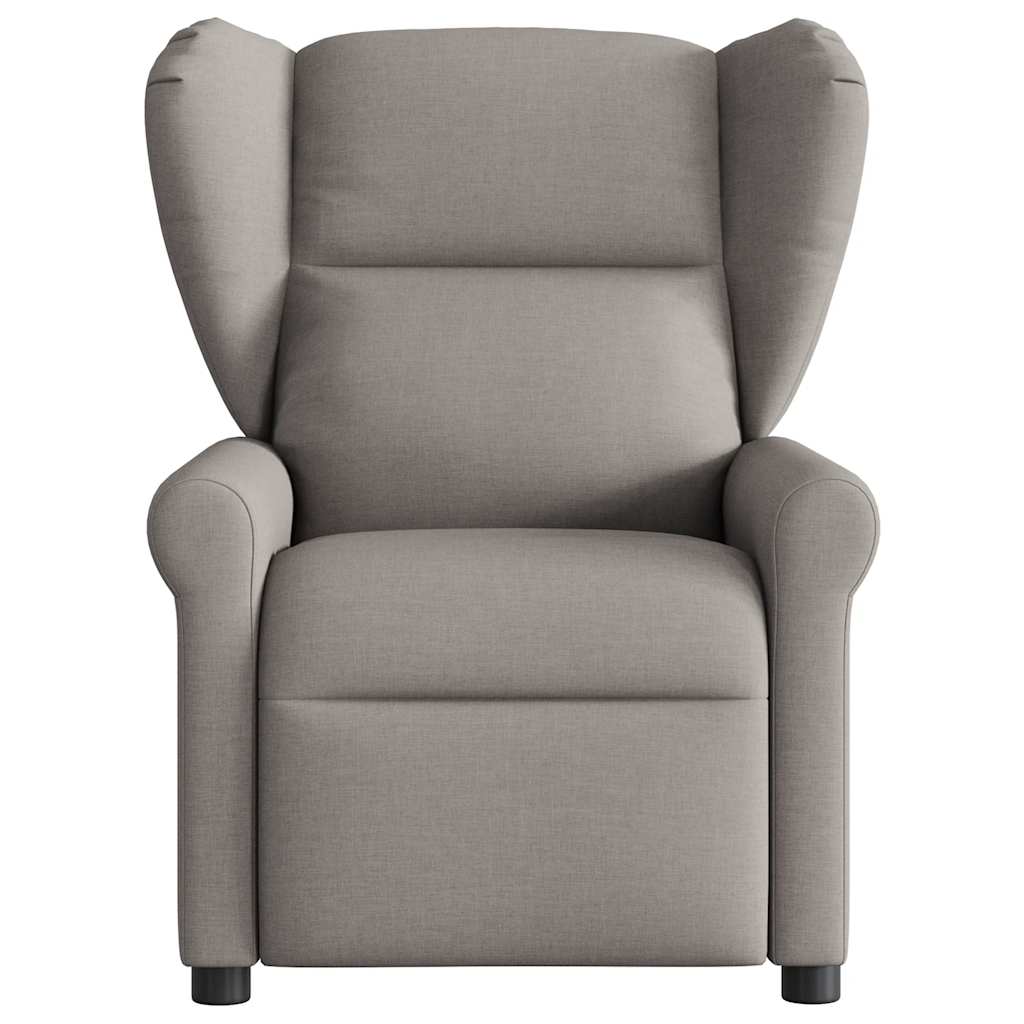 Fauteuil de massage inclinable Taupe Tissu Fauteuils vidaXL