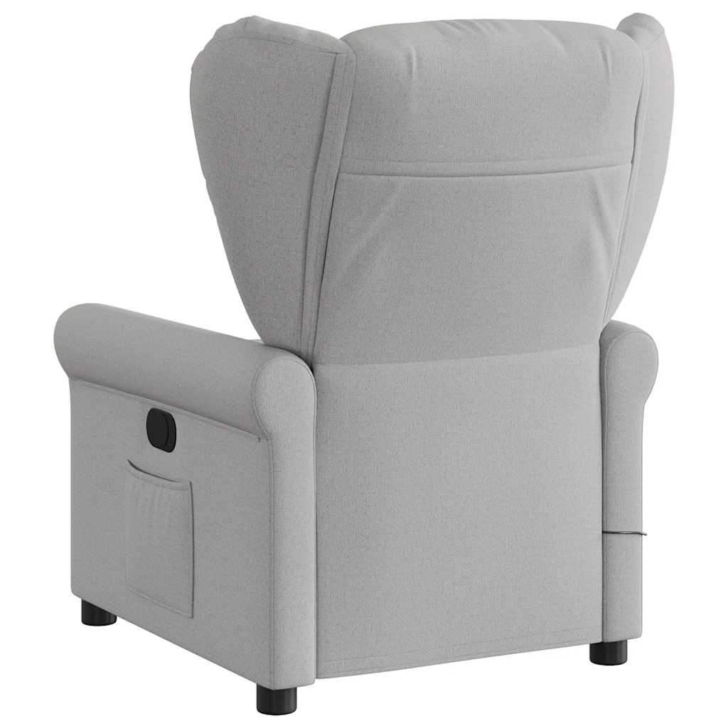 Fauteuil de massage inclinable gris nuage tissu Fauteuils vidaXL