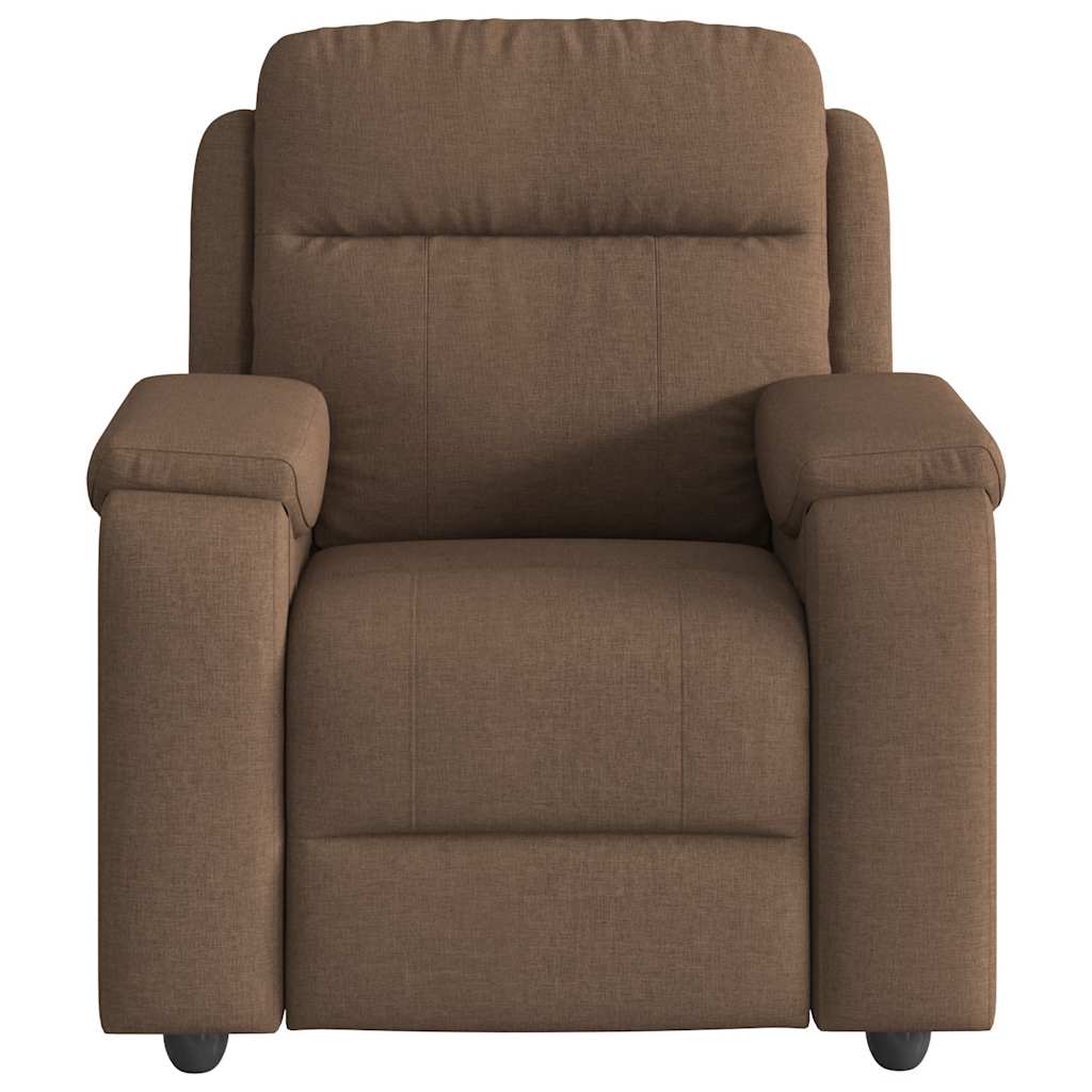 Fauteuil de massage inclinable Marron Tissu Fauteuils vidaXL